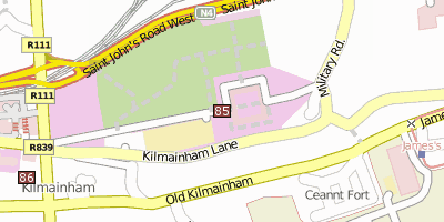 Irish Museum of Modern Art Stadtplan